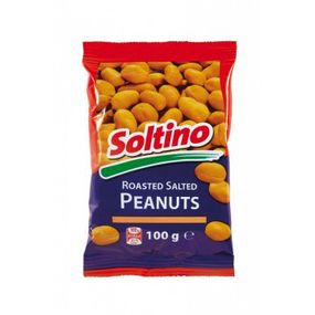 Арахіс солоний смажений Soltino, 100 г, Польща