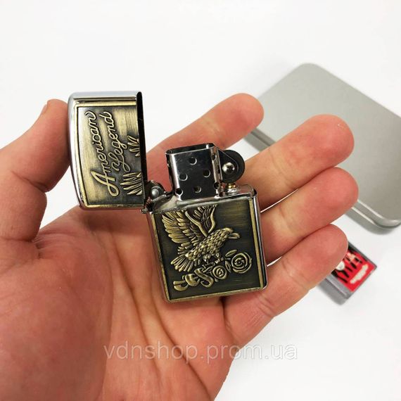 Сувенірні запальнички N9, Вітрозахисна запальничка, Запальнички бензинові Подарункові EI-29 | Зображення 1