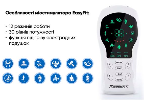 Міостимулятор EasyFit ActivePulse-2 для тіла, стимулятор м'язів у чохлі (EF-2304) | Зображення 3