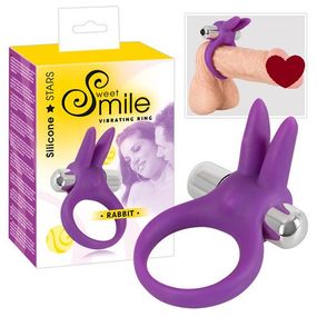 Віброкільце з кроликом Sex Aura