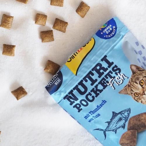 Лакомство для кошек GimCat Nutri Pockets Fish Тунец 60 г | Зображення 1