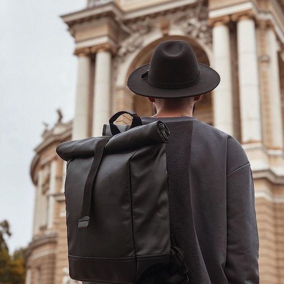 Рюкзак міцний молодіжний чоловічий, Міський рюкзак RollTop для ноутбука Місткий унісекс PH-83 | Зображення 8