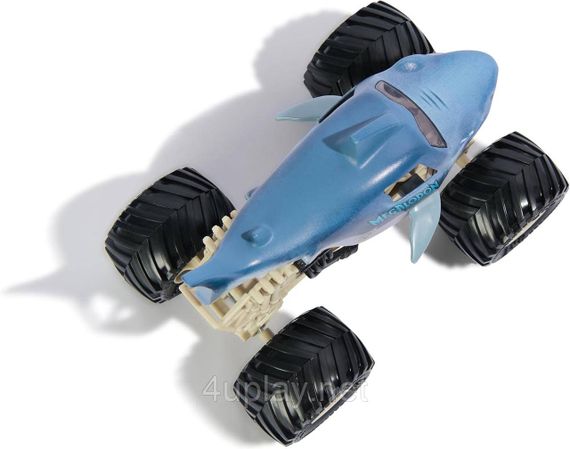 Оригинал Monster Jam Megalodon Монстр-трак 1:24 Акула Мегалодон Металлический кузов | Зображення 4