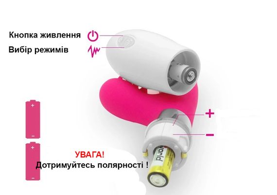 Вагинально клиторальный вибратор (розовый, тип ААА) | Зображення 2