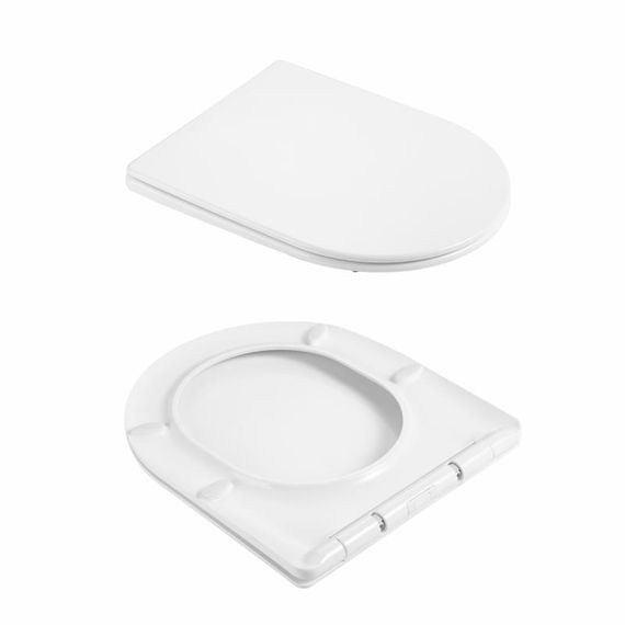 Унитаз подвесной Qtap Taurus Ultra Quiet 515×360×350 мм, White, с сиденьем Slim Duroplast / Soft-close / Quick Release | Зображення 7