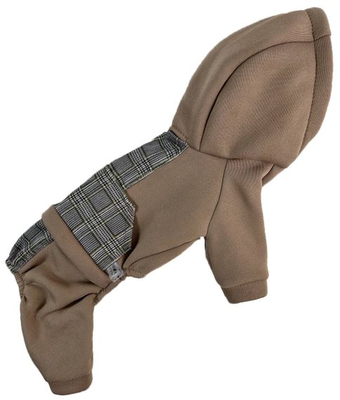 Костюм з клiтинкою беж D-182 | Зображення 6