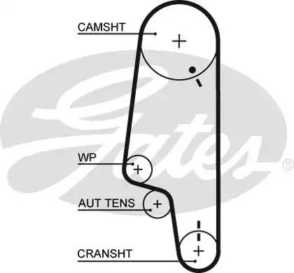 Водяний насос + комплект ГРМ VW CADDY, SEAT CORDOBA, GATES (KP25427XS) | Зображення 1