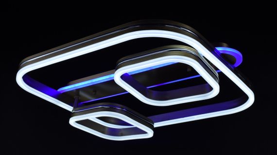 Люстра світлодіодна стельова LED світильник для квартири на стелю лед 26327 Золото 12х50х55 см. | Зображення 8