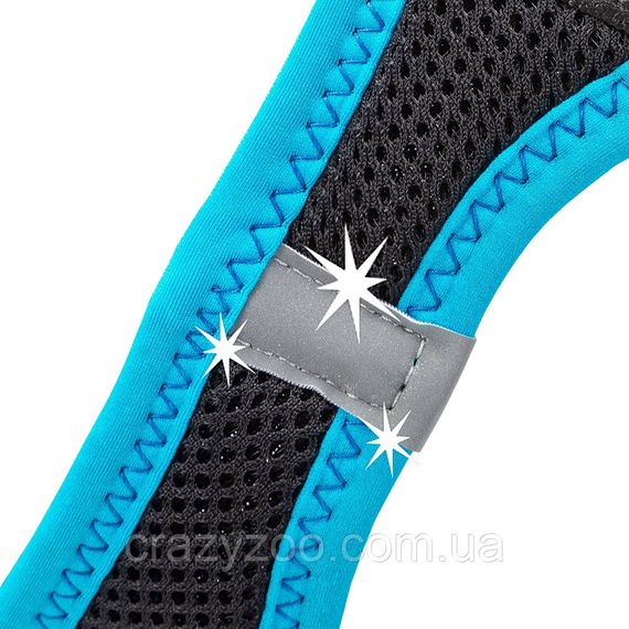 Шлея для собак Ferplast Kaori P S черно-голубая A: 30-32 см B: 36-44 см 75469042 | Зображення 2