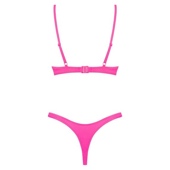 Купальник бикини Obsessive Mexico Beach неоново-розовый, S sexstyle | Зображення 4