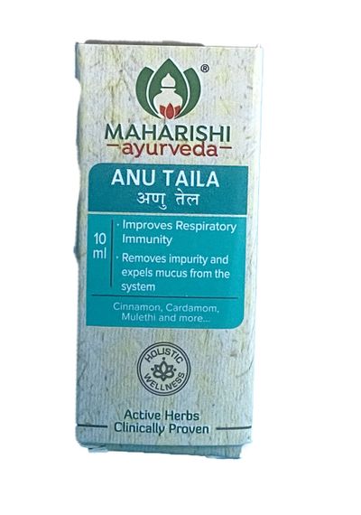 Назальные капли Махариши Ану Тайла 10мл., ANU THAILA (10ML) Maharishi, гайморит, насморок, головные боли