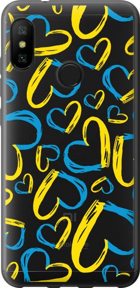 Чехол на Xiaomi Redmi 6 Pro Сердца UA "5292u-1595-17620"