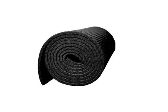 Килимок для йоги та фітнесу PowerPlay 4010 PVC Yoga Mat Чорний (173x61x0.6) | Зображення 1
