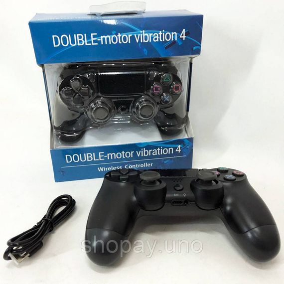 Джойстик DOUBLESHOCK для PS 4, бездротовий ігровий геймпад PS4/PC акумуляторний джойстик. Колір чорний MS-49 | Зображення 5