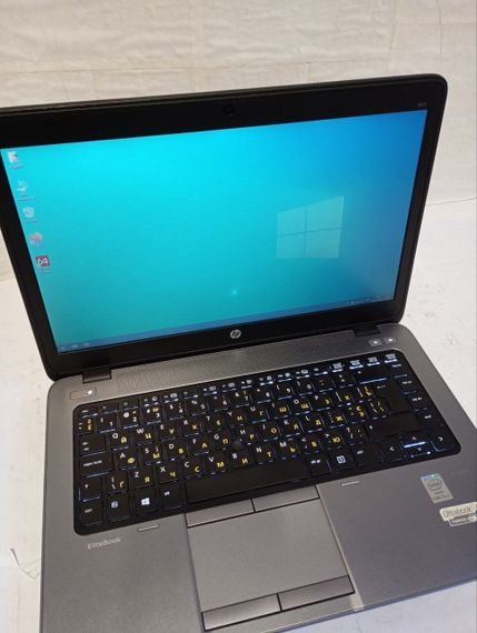 Ноутбук Б-клас HP EliteBook 840 G1 / 14" (1600x900) TN / Intel Core i5-4300U (2 (4) ядра по 1.9 - 2.9 GHz) / 8 GB DDR3 / 180 GB SSD / Intel HD Graphics 4400 / WebCam / Win 10 Pro б/в | Зображення 1