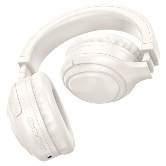 Беспроводные наушники HOCO W48 Focus BT headphones Milky white | Зображення 2