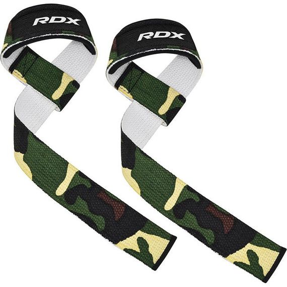 Лямки для тяги RDX W1 Gym Single Strap Camo Green Plus | Зображення 1