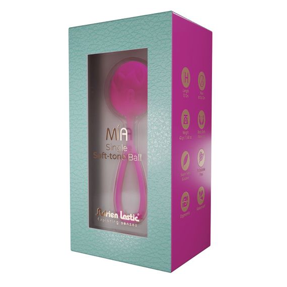 Вагінальні кульки Adrien Lastic Geisha Lastic Balls Mía Magenta (L), діаметр 4 см, маса 42 г | Зображення 3