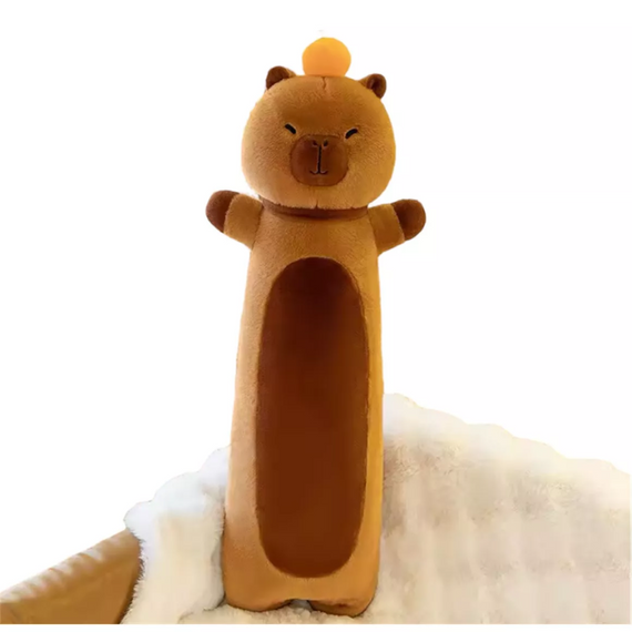 М'яка іграшка Капібара Батон із мандаринкою 72 см, стильна іграшка обіймашка для дітей