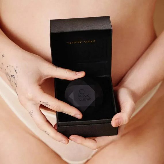Вібратор для клітора Bijoux Indiscrets Diamond у формі діаманта, чорний, 6,5 см Sex Aura | Зображення 5