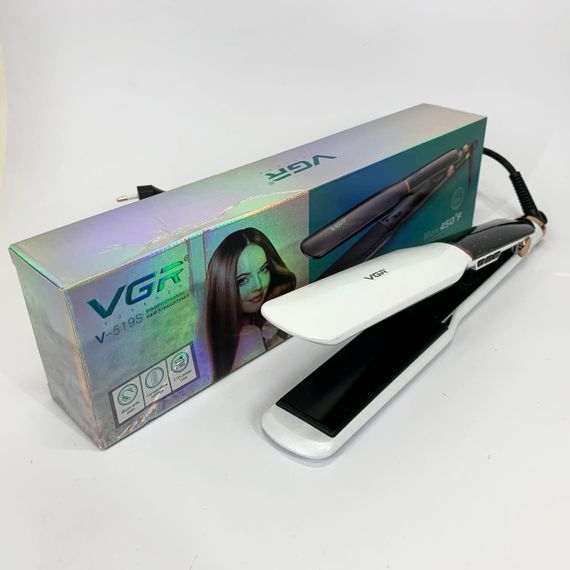 Электрический выпрямитель для гладких волос VGR V-519S, Утюжок с регулятором температуры OI-27 | Зображення 5