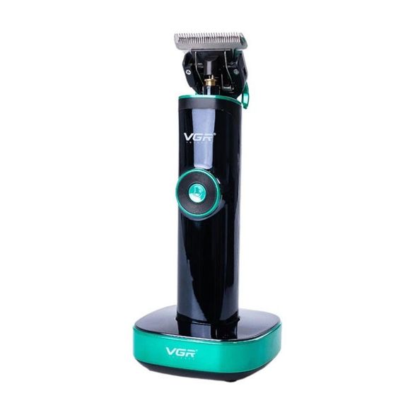 Універсальна машинка триммер для стрижки волосся VGR V-671 акумуляторний з набором насадок та LED дисплеєм | Зображення 5