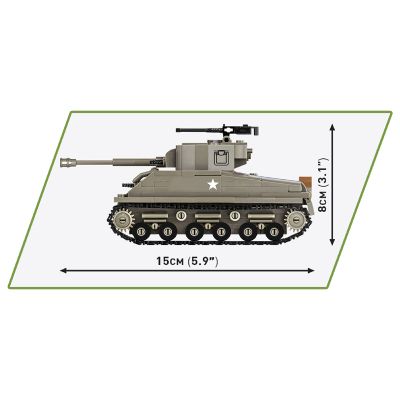 Конструктор Cobi Вторая Мировая Война Танк M4 Шерман, 320 деталей (COBI-2711) | Зображення 4