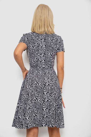 Платье софт с принтом, цвет черный, 230R0032-4 | Зображення 3