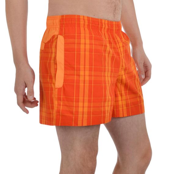 Шорты пляжные мужские Reebok Checked Swimming X17389 (оранжевые, хлопок, можно плавать, с логотипом рибок) | Зображення 2
