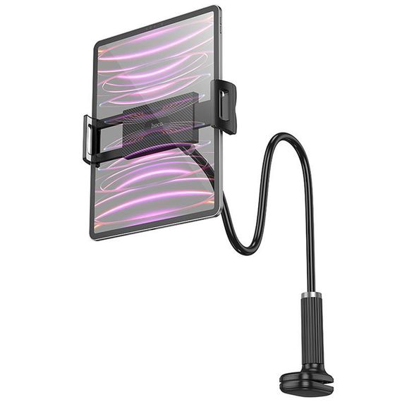 Регульована підставка для телефону/планшета Hoco HD10 Bamboo lazy stand Black | Зображення 3