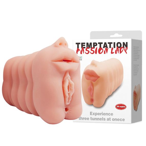 Мастурбатор PASSION LADY Experience three tunnels at onece Sex Aura