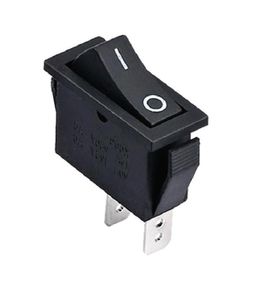 Переключатель KCD3-2-101V B/B 1 клавиша черный с подсветкой Ny95500859