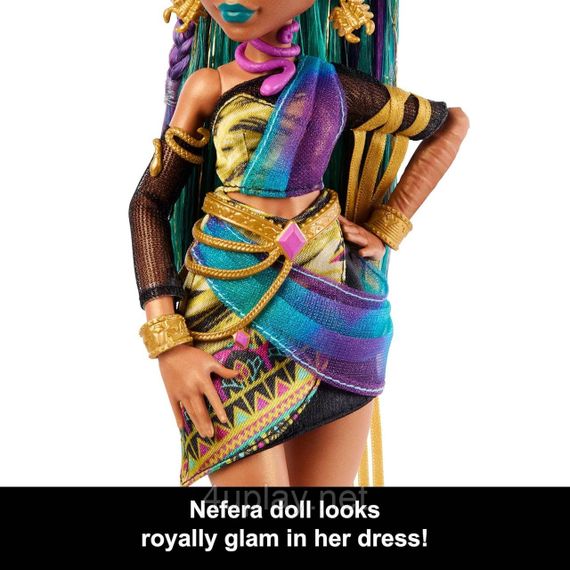 Кукла Монстр Хай Монстро-класика Нефера де Нил с аксессуарами Оригинал Mattel Monster High Nefera De Nile | Зображення 6