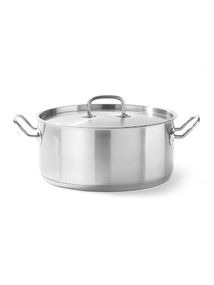 Кастрюля низька з кришкою Hendi Kitchen Line 7.4 л