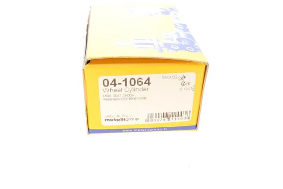 Циліндр гальмівний задній Skoda Rapid 12- Roomster 06-15 Seat Toledo 12-19 d=19.05mm  04-1064 | Зображення 6