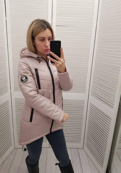 Елегантна жіноча парка, арт. 300, пудра | Зображення 2