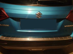 Накладка на задний бампер Libao (нерж.) для Suzuki Vitara 2015↗ гг.