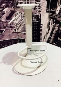 Барный стул Jerry Bar WT-Base белая опора Ø 385 мм, с регулировкой высоты сиденья, мягкая обивка велюр черный UC-904