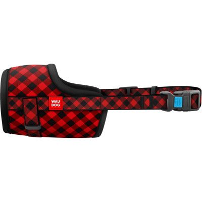 Намордник для собак WAUDOG Nylon Шотландка красная №2 (5375)