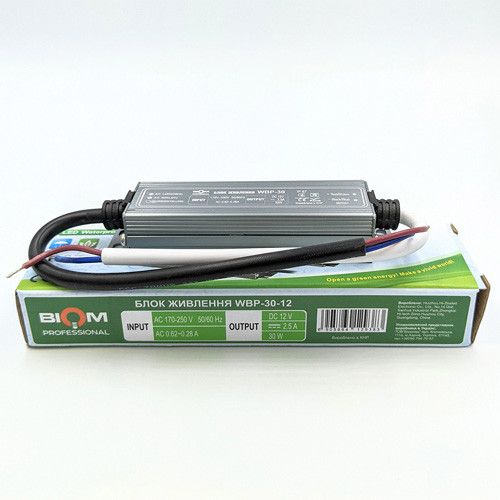 Блок живлення DC12 30W WBP-30-12 2,5А герметичний Professional | Зображення 3