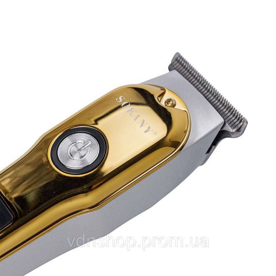 Машинка для стрижки аккумуляторная Золотистая Sokany SK-LF-9988GOLD | Зображення 5