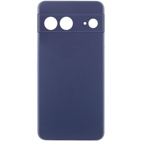 Чехол Silicone Cover Lakshmi Full Camera (AAA) для Google Pixel 7a Темно-синий / Midnight blue