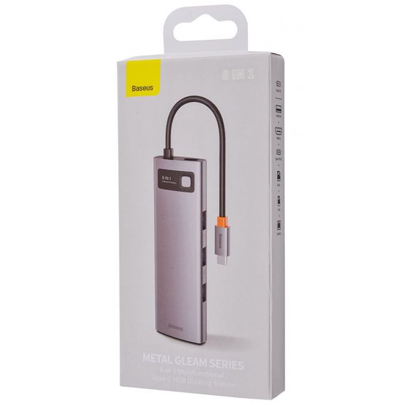 USB-Хаб Baseus Metal Gleam Series 8-in-1 Type-C | Зображення 1