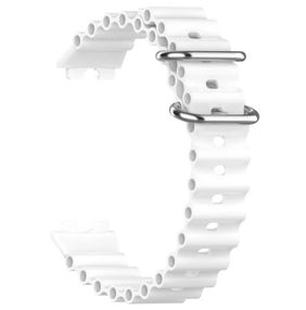 Ремешок Primo Ocean силиконовый для смарт-часов Huawei Band 10 / Band 9 / Band 8 - White