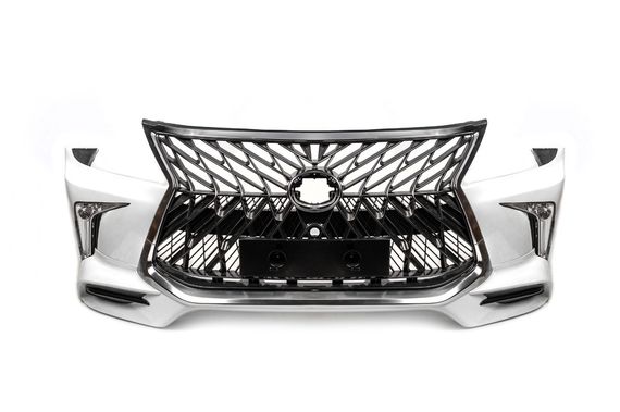 Передний бампер для 2008-2015 в стиле рестайлинга (под покраску) для Lexus LX570 / 450d | Зображення 3