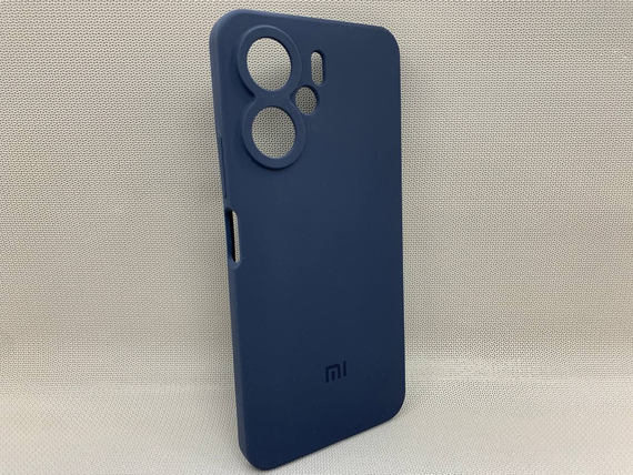 Чохол з логотипом для Xiaomi Redmi 13C / Poco C65 / Poco M6 5G | Протиударний | Soft Touch | Синій