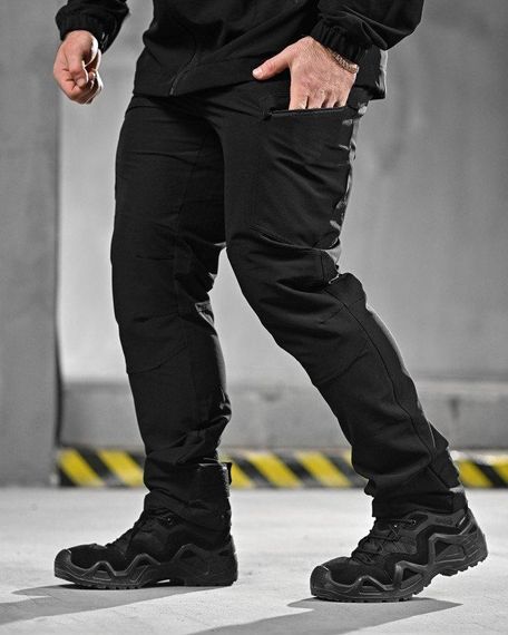 Летний эластичная тактический костюм agony черный НП4880 | Зображення 8