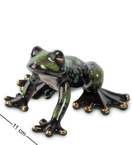 Порцелянова статуетка Frog Golden 11 см