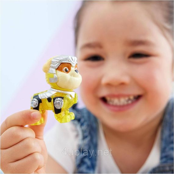 Щенячий Патруль Мегафильм Бульдозер и фигурка Крепыша Paw Patrol Rubble Mighty Movie Bulldozer | Зображення 7