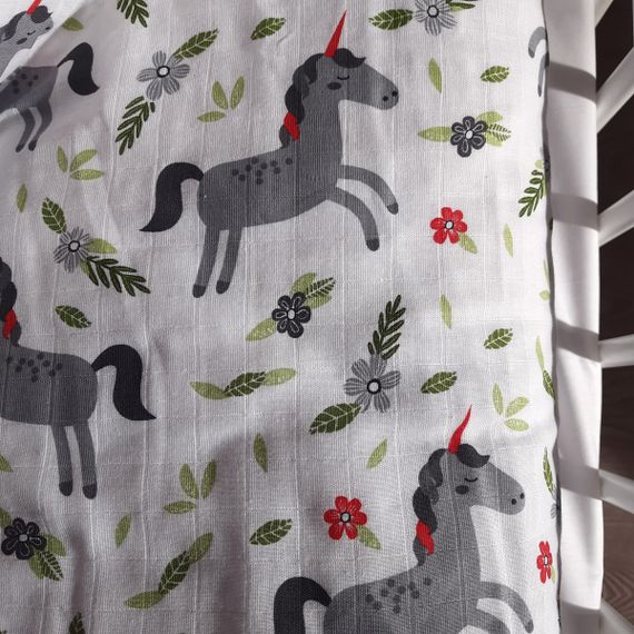 Комплект постільної білизни в ліжечко SoundSleep Unicorn муслін дитячий 112х147 см (94101836) | Зображення 7
